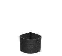 KPM Berlin Leather Cuff for LAB To-Go Cups, Sleeve, Coffee Mug, Porcelain by KPM Berlin, Logo in Blind Embossing (Black)