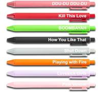 Kpop Blackpink Inspired Pen Set, Cute K pop Gel Pens, Black Pink Blinks Gifts Merch, Music Birthday Party Favors for Girls, Christmas Stocking Stuffers Gift for Girls Boys