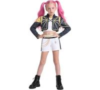 KPop Costume Kids Halloween Costumes for Kids Hunters Cosplay Costume Coat Pants Set for Kid Girls, Stage Roleplay Pop Singers Outfits Cute Dress Up Clothes for Kid 9-10 11-12 UK Christmas Essentials