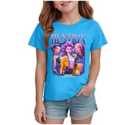 Kpop D-Demon H-Hunters Merch T-Shirt Korea Movie Short Sleeve Cartoon Graphic Casual Crewneck Novelty T Shirts for Kids UK Mira Rumi Zoey Saja Boys