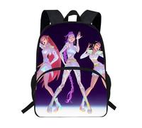 Kpop Demon Hunters Backpack K-pop Demon Hunters School Bags Anime Film Character Prints Backpack Waterproof Portable School Bag Rucksack for Boys Girls Fans B08