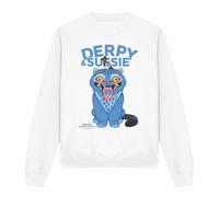 Kpop Demon Hunters Derpy And Sussie Delivery Unisex Sweatshirt, White, Large