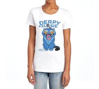 Kpop Demon Hunters Derpy and Sussie Delivery Womens T Shirt, White, XXL
