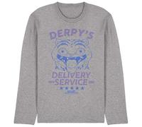 Kpop Demon Hunters Derpy'S Delivery Service Unisex Long Sleeve T Shirt, Athletic Heather, Medium