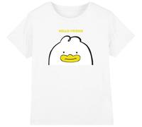 Kpop Demon Hunters - Hello Friend Derpy Letter Kids T Shirt, White, 7-8
