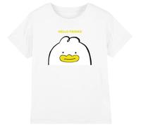 Kpop Demon Hunters - Hello Friend Derpy Letter Kids T Shirt, White, 9-11