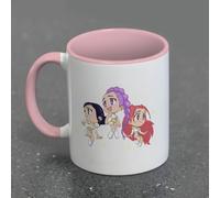 Pyramid International K-POP Demon Hunters (HUNTRIX Chibi) Coloured Inner POD Mug 11oz / 315ml Coloured Inner Mug - Premium Ceramic Coffee Cup with Vibrant Inner Accent