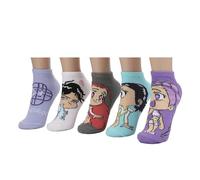 KPop Demon Hunters Hunter/X & Derpy 5-Pair Pack Ladies Casual Crew Socks