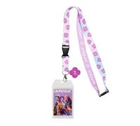 Kpop Demon Hunters Huntr/x 22-inch Lanyard with Clear ID Sleeve and Rubber Charm