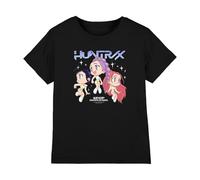 Kpop Demon Hunters - Huntrix Chibi Group Kids T Shirt, Black, 5-6