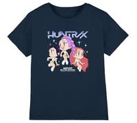 Kpop Demon Hunters - Huntrix Chibi Group Kids T Shirt, Navy, 5-6