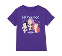 Kpop Demon Hunters - Huntrix Chibi Group Kids T Shirt, Purple, 12-13