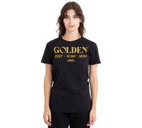 Kpop Demon Hunters Huntrix Golden Names Ladies T Shirt, Black, Medium