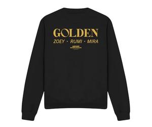 Kpop Demon Hunters Huntrix Golden Names Unisex Sweatshirt, Black, Large