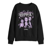 Kpop Demon Hunters Huntrix Gothic Gradient Kids Sweatshirt, Black, 9-11