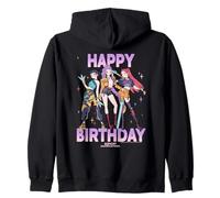KPop Demon Hunters Huntrix Happy Birthday Gradient Zip Hoodie