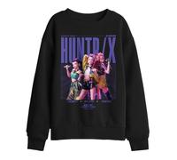 Kpop Demon Hunters Huntrix Honmoon World Tour Poster Kids Sweatshirt, Black, 7-8Y