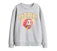 Kpop Demon Hunters - Huntrix Mira Collegic Kids Sweatshirt, Heather Grey, 7-8