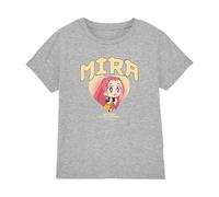 Kpop Demon Hunters - Huntrix Mira Collegic Kids T Shirt, Heather Grey, 3-4