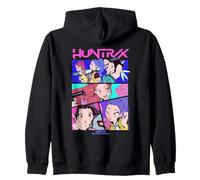 KPop Demon Hunters Huntrix Neon Comic Anime Zip Hoodie