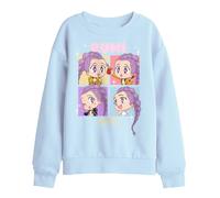 Kpop Demon Hunters - Huntrix Rumi Chibi Boxes Kids Sweatshirt, Light Blue, 5-6