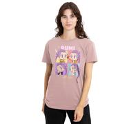 Kpop Demon Hunters Huntrix Rumi Chibi Boxes Ladies T Shirt, Powder Rose, Large