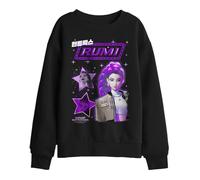 Kpop Demon Hunters Huntrix Rumi Popstar Kids Sweatshirt, Black, 7-8
