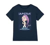 Kpop Demon Hunters - Huntrix Rumi Poster Kids T Shirt, Navy, 7-8