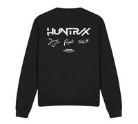 Kpop Demon Hunters Huntrix Signatures Unisex Sweatshirt, Black, Large