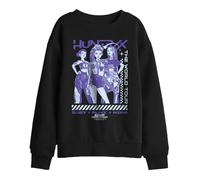Kpop Demon Hunters Huntrix World Tour Posterized Kids Sweatshirt, Black, 5-6Y
