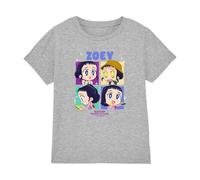 Kpop Demon Hunters - Huntrix Zoey Chibi Boes Kids T Shirt, Heather Grey, 9-11