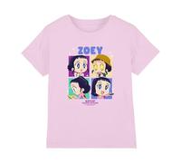 Kpop Demon Hunters - Huntrix Zoey Chibi Boes Kids T Shirt, Light Pink, 9-11
