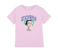 Kpop Demon Hunters - Huntrix Zoey Collegic Kids T Shirt, Light Pink, 5-6