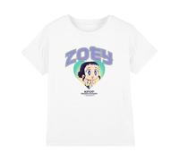 Kpop Demon Hunters - Huntrix Zoey Collegic Kids T Shirt, White, 7-8
