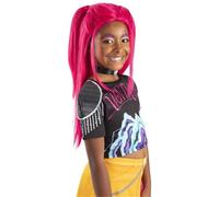 Smiffys Evil Madame Wig, Black & White Kids, Girls Fancy Dress, Child Dress Up Wigs