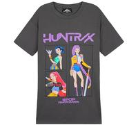 KPop Demon Hunters Official Huntrix T-Shirt for Girls & Teens, Soft Crew Neck T-Shirt, Rumi Mira Zoey Merch, Gifts for Girls (13-14 Years, Grey Huntrix)