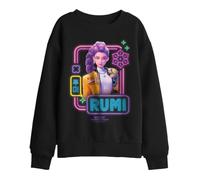 Kpop Demon Hunters Rumi Glowing Lights Kids Sweatshirt, Black, 7-8Y