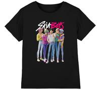 Kpop Demon Hunters - Saja Boys Boy Band Kids T Shirt, Black, 3-4