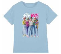 Kpop Demon Hunters - Saja Boys Boy Band Kids T Shirt, Light Blue, 9-11