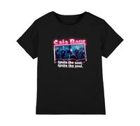 Kpop Demon Hunters Saja Boys Burning Photo Kids T Shirt, Black, 7-8Y