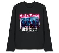 Kpop Demon Hunters Saja Boys Burning Photo Unisex Long Sleeve T Shirt, Black, Medium