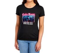 Kpop Demon Hunters Saja Boys Burning Photo Womens T Shirt, Black, L