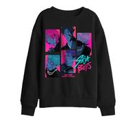 Kpop Demon Hunters Saja Boys Demons Kids Sweatshirt, Black, 12-13