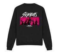 Kpop Demon Hunters Saja Boys Pink Demons Unisex Sweatshirt, Black, Small
