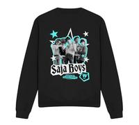 Kpop Demon Hunters Saja Boys Scrapbook Stars Unisex Sweatshirt, Black, Medium