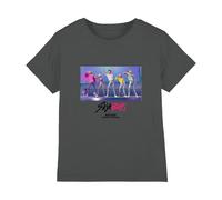 Kpop Demon Hunters Saja Boys Soda Pop Dance Kids T Shirt, Charcoal, 7-8