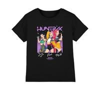 Kpop Demon Hunters Singing Signatures Kids T Shirt, Black, 7-8Y