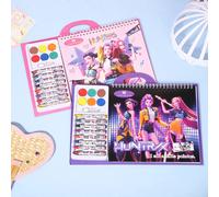 Kpop Demon Hunters Tracing Painting Anime Cartoon Line Drawing Children's Sketch Coloring Picture Book Children's Holiday Gifts Deep Sapphire