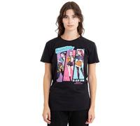 Kpop Demon Hunters Womens Huntrix Anime Sketch Ladies T-Shirt, Black, S UK