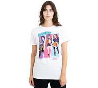Kpop Demon Hunters Womens Huntrix Anime Sketch Ladies T-Shirt, White, XL UK